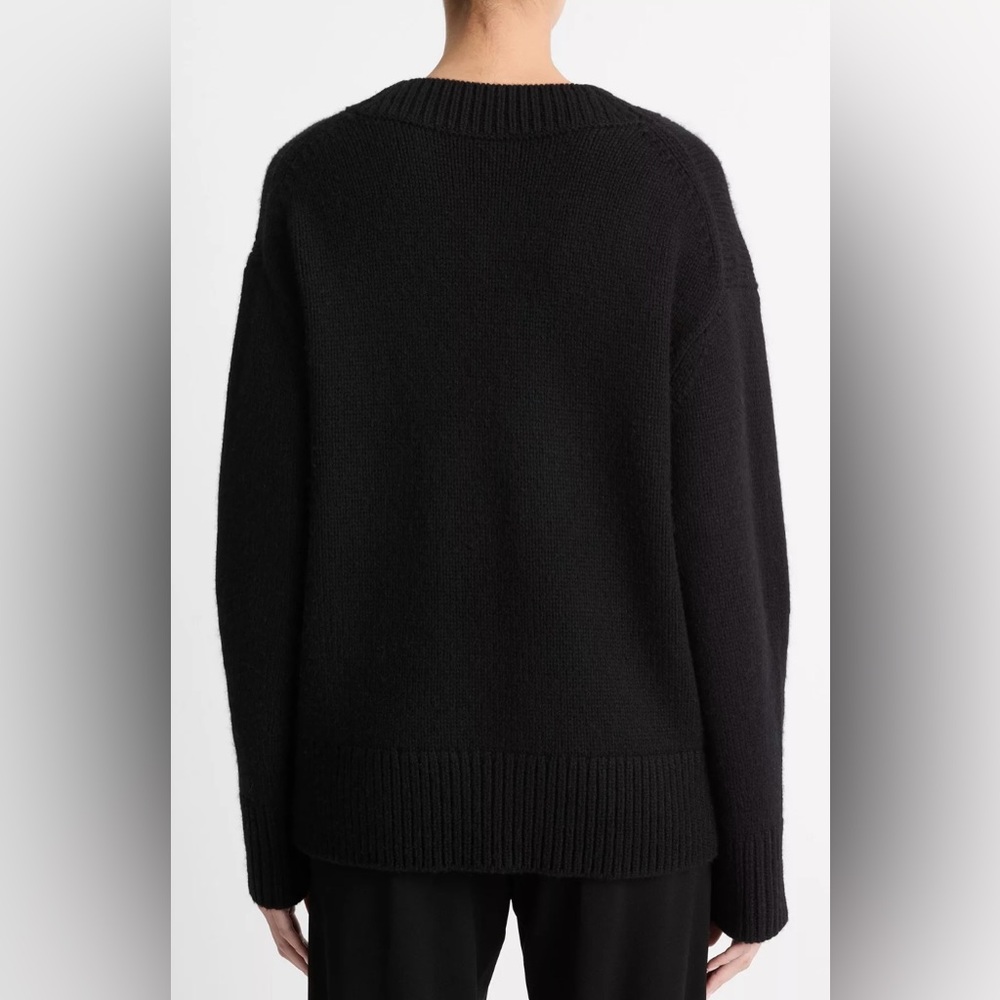 VINCE Wool and Cashmere Drop Shoulder V Neck Sweater Size Small - Picture 3 of 9